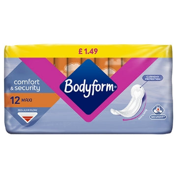 (12 x 12 pads) BODYFORM - MAXI