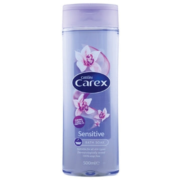 (6 x 500ml) CAREX BATH SOAK - SENSITIVE