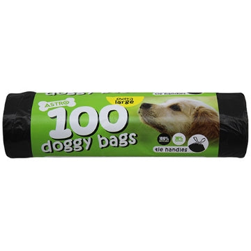 (24 x 100's) ASTRO DOGGY BAGS - TIE HANDLES