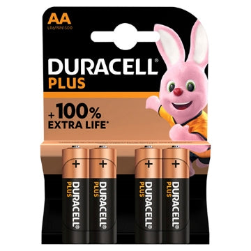 (20 x 4pk) DURACELL PLUS POWER +100% - AA BATTERIES