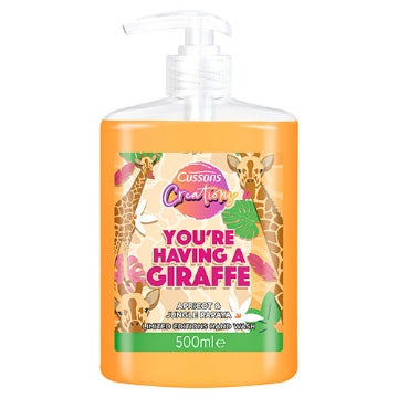 (6 x 500ml) CUSSONS CREATIONS HANDWASH HAVING A GIRAFFE