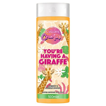 (6 x 500ml) CUSSONS CREATIONS BATH HAVING A GIRAFFE