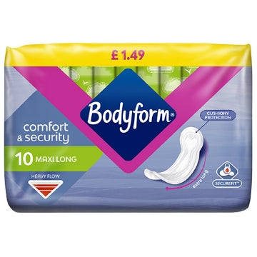(8 x 10 pads) BODYFORM - MAXI LONG