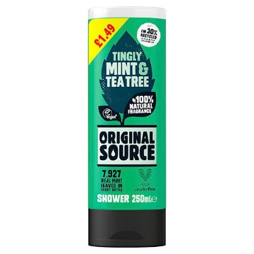 (6 x 250ml) ORIGINAL SOURCE - MINT & TEA TREE