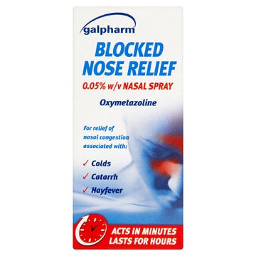 (6 x 15ml) GALPHARM BLOCKED NOSE RELIEF SPRAY