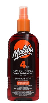 (6 x 200ml) MALIBU DRY OIL SUN SPRAY - SPF 4