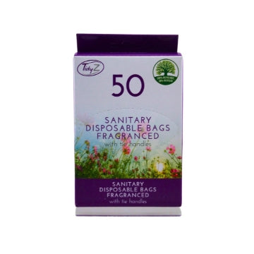 (24 x 50's) TIDYZ FRAGRANCED - DISPOSABLE SANITARY BAGS
