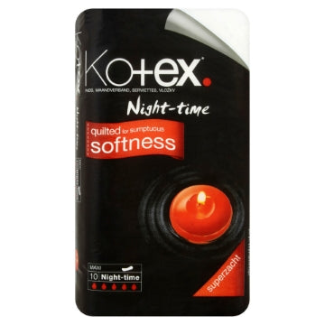 (6 x 10 Pads) KOTEX - MAXI NIGHT TIME