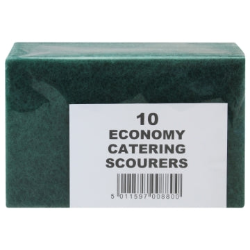 (1 x 10pk) ECONOMY CATERING SCOURERS 23x15cm