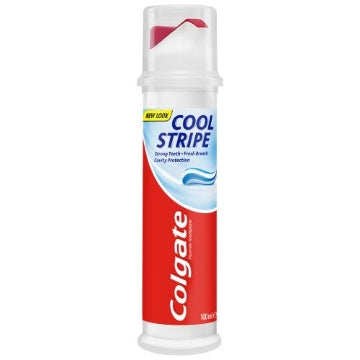 (6 x 100ml) COLGATE TOOTHPASTE PUMP - COOL STRIPE