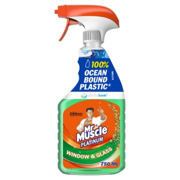 (6 x 750ml) MR MUSCLE PLATINUM WINDOW & GLASS TRIGGER