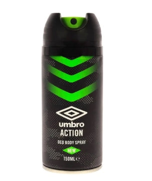(6 x 150ml ) UMBRO DEODORANT SPRAY - ACTION