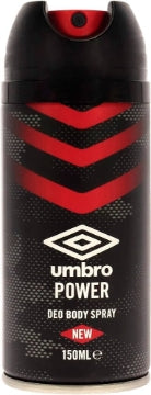 (6 x 150ml ) UMBRO DEODORANT SPRAY - POWER