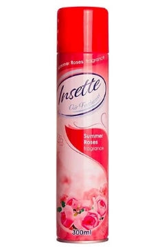 (12 x 300ml) INSETTE AIR FRESHENER - SUMMER ROSES