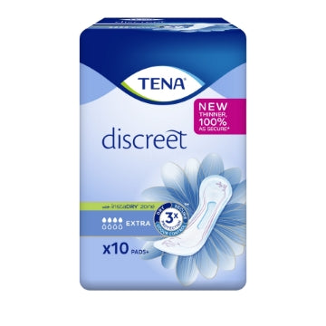 (6 x 10's) TENA DISCREET - INCONTINENCE EXTRA PADS