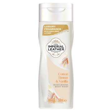 (6 x 250ml) IMPERIAL LEATHER BODYWASH - COTTON & VANILLA
