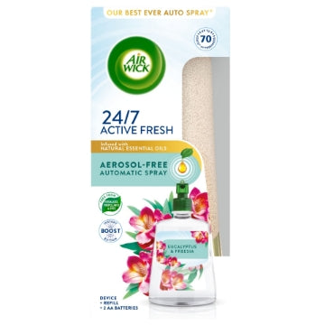 (4 x 228ml) AIRWICK AUTO SPRAY REFILL KIT - EUCAL