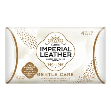 (8 x 4x90g) IMPERIAL LEATHER SOAP - GENTLE CARE 4PK
