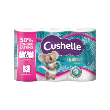 (4 x 6pk) CUSHELLE QUILT TOILET ROLL COCNT(6r=9r) 236Sht
