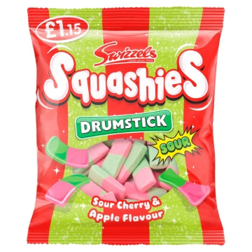 (12 x 120g) SWIZZELS SQUASHIES - SOUR CHERRY & APPLE
