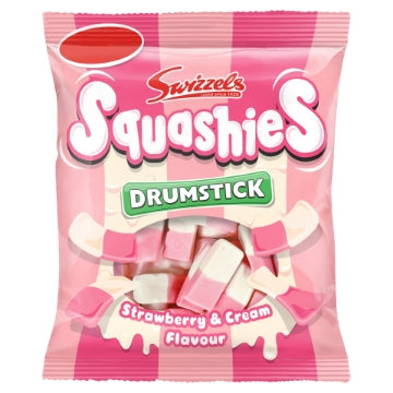 (12 x 120gm) SWIZZELS SQUASHIES - STRAWBERRY & CREAM