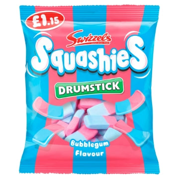 (12 x 120gm) SWIZZELS SQUASHIES - BUBBLEGUM