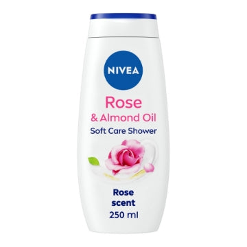 (6 x 250ml) NIVEA SHOWER INDULGENT MOISTURE ROSE