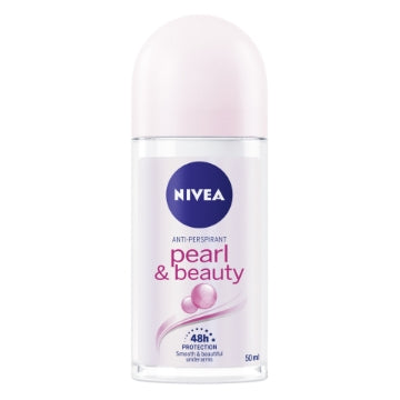(6 x 50ml) NIVEA LADIES ROLL ON - PEARL & BEAUTY