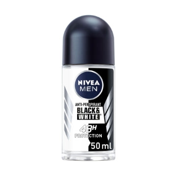 (6 x 50ml) NIVEA MENS ROLL ON - BLACK & WHITE