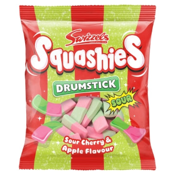 (12 x 140g) SWIZZELS SQUASHIES - SOUR CHERRY & APPLE