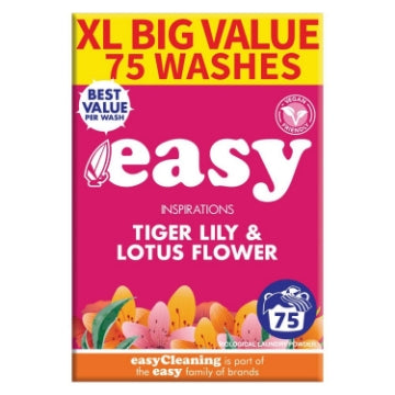 (2 x 5.1kg) EASY WASHING POWDER - TIGAR LILY & LOTUS (75w)
