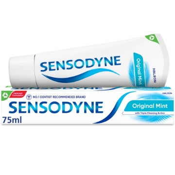 (12 x 75ml) SENSODYNE TOOTHPASTE - DAILY CARE ORIGINAL MINT