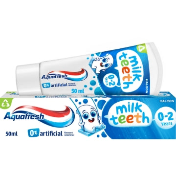 (12 x 50ml) AQUAFRESH TOOTHPASTE - MILK TEETH 0-2YRS
