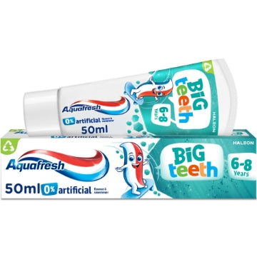(12 x 50ml) AQUAFRESH TOOTHPASTE - BIG TEETH 6-8YRS