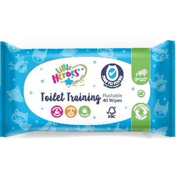 (16 x 40's) LITTLE HEROES TOILET TRAINING WIPES (LHTT)