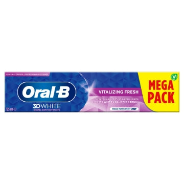 (12 x 125ml) ORAL B 3D WHITE TOOTHPASTE - VITALIZING WHITE