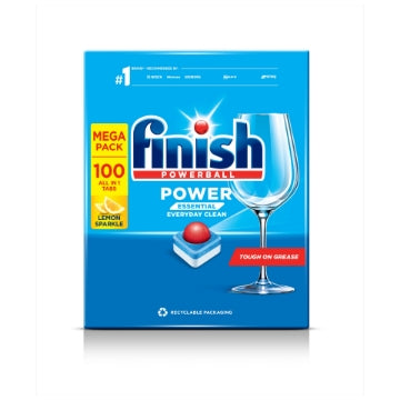 (4 x 100's) FINISH DISHWASHER TABS - POWER LEMON