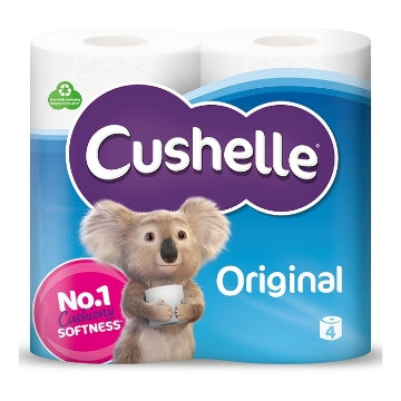 (10 x 4pk) CUSHELLE ORIGINAL TOILET ROLL 180sht