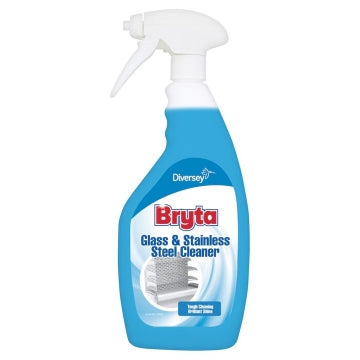 (6 x 750ml) BRYTA - GLASS & STAINLESS STEEL CLEANER