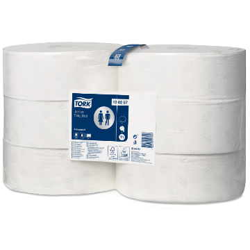 (6 x 360m) TORK - JUMBO TOILET ROLL ADV 2PLY 120257