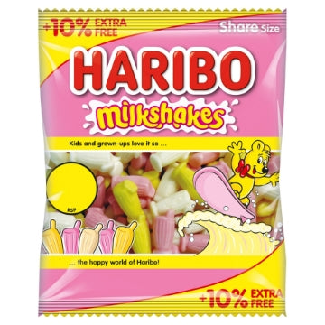 (12 x 154g) HARIBO MILKSHAKES 10% Ex Free