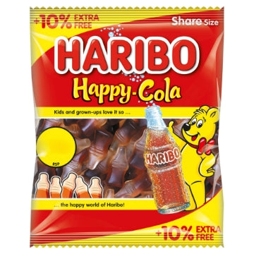 (12 x 154g) HARIBO HAPPY COLA 10% Ex Free