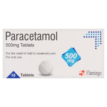 (12 x 16's) FLAMINGO PARACETAMOL TABLETS 500mg