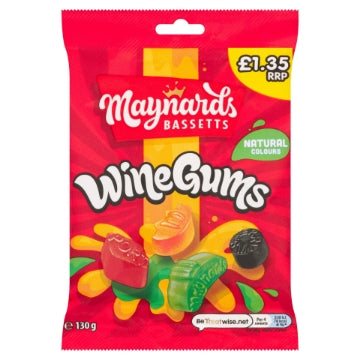 (10 x 130g) MAYNARDS - WINE GUMS sweets