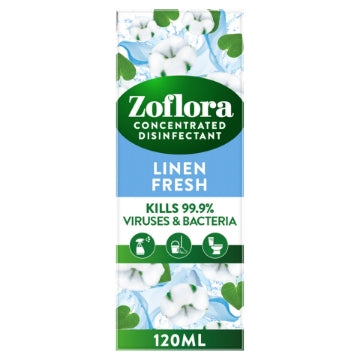 (12 x 120ml) ZOFLORA DISINFECTANT - LINEN FRESH