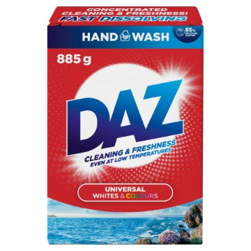 (8 x 885g) DAZ SOAP POWDER - HANDWASH & TWIN TUB