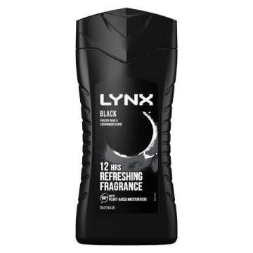 (6 x 225ml) LYNX SHOWER GEL - BLACK