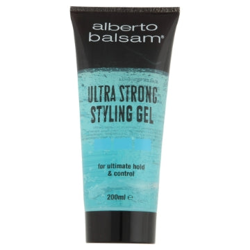 (6 x 200ml) ALBERTO BALSAM STYLING GEL - ULTRA STRONG