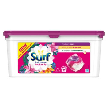 (3 x 27's) SURF 3-IN-1 PODS - TROPICAL LILY (27w)