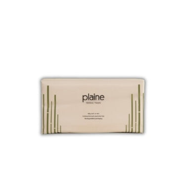 (1 x 150fill) PLAINE BAMBOO - 3PLY TISSUES UNBLEACHED *singles*